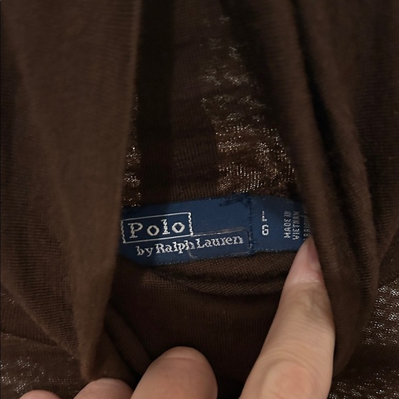 Ralph Lauren Brown Long Sleeve Sweater Dress - Picture 7 of 11